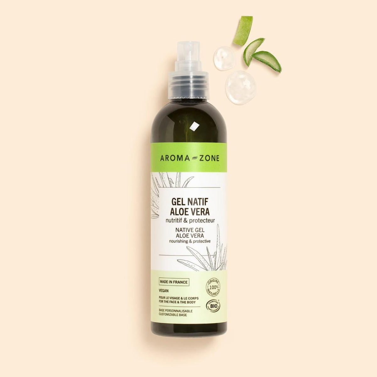 Aroma-Zone Gel natif d'aloe vera