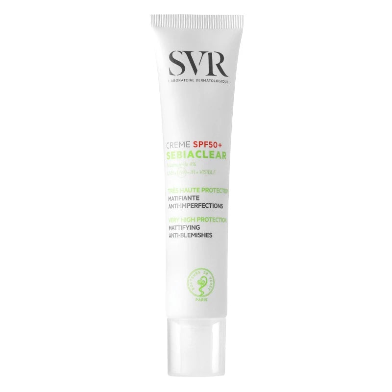 SVR Sebiaclear Protection Solaire matifiante SPF50 - 40ml – The Skincare  Eshop