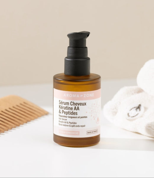 Aroma-Zone – Sérum Cheveux Kératine AA & Peptides – 50 ml