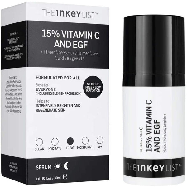 The Inkey List Sérum éclaircissant à la vitamine C 15 % et EGF - The Skincare eshop