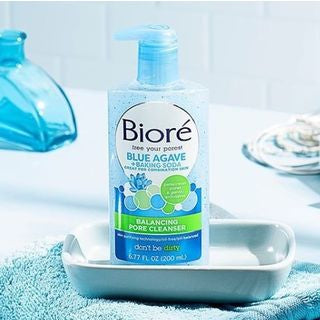 Bioré Nettoyant anti acné à l'agave bleu + bicarbonate de soude - 200 ml - The Skincare eshop