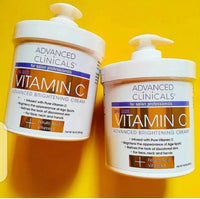 Advanced Clinicals Crème pour le visage et le corps à la vitamine C - 500 g